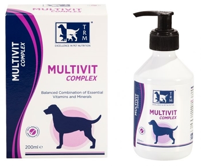 تصویر شربت مولتی ویتامین مخصوص سگ TRM مدل Multivit Complex بسته 500 میلی لیتر