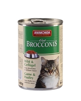 تصویر  کنسرو Animonda مدل Brocconis مخصوص گربه حاوی گوشت شکار و پرندگان-400 گرم - copy