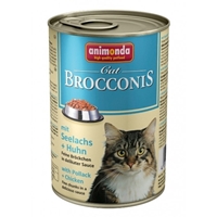 تصویر  کنسرو Animonda مدل Brocconis مخصوص گربه حاوی گوشت مرغ و ماهی پالاک - 400 گرم