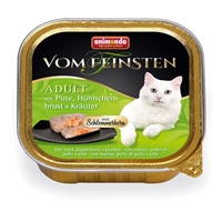 تصویر  ووم Feinsten مخصوص گربه بالغ Animonda حاوی گوشت بوقلمون،سینه مرغ و سبزیجات-100 گرم