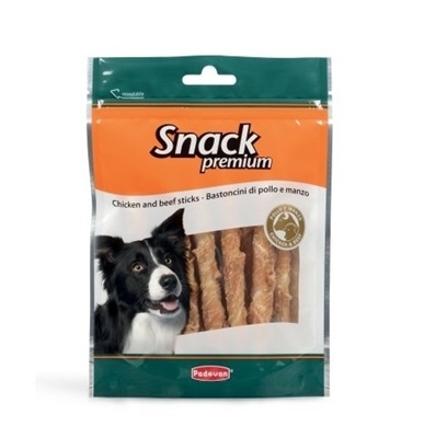 تصویر  غذای تشویقی مدادی سگ مرغ و گوشت گاو Snack Premium