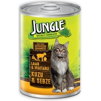 تصویر  کنسرو مخصوص گربه Jungle تهیه شده از گوشت بره و سبزیجات - 415 گرم