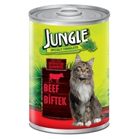 تصویر  کنسرو مخصوص گربه Jungle تهیه شده از گوشت گاو - 415 گرم