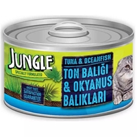 تصویر  کنسرو مخصوص گربه Jungle تهیه شده از ماهی تن و اقیانوس - 85 گرم