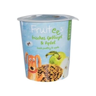 تصویر  تشویقی مخصوص سگ Bosch مدل Fruitees با طعم مرغ تازه و سیب - 200 گرم