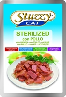 تصویر  پوچ مخصوص گربه عقیم شده stuzzy با طعم مرغ - 100 گرم