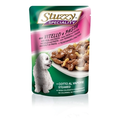 تصویر  پوچ stuzzy با طعم گوشت گاو و پاستا مخصوص سگ - 100 گرم