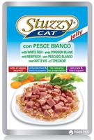 تصویر  پوچ stuzzy با طعم ماهی سفید مخصوص گربه - 100 گرم
