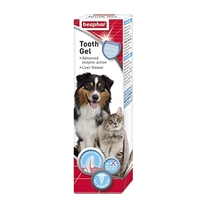 تصویر  ژل تمیز کننده دهان و دندان Beaphar با طعم جگر مخصوص سگ و گربه