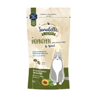تصویر  تشویقی Sanabelle مخصوص گربه بالغ با طعم مرغ و اسفناج - 55 گرم