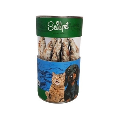 تصویر  تشویقی SevilPet مدل Black Sean Sprat Snack مخصوص سگ و گربه - 100 گرم