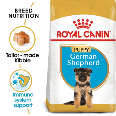 تصویر  غذای خشک Royal canin مخصوص نژاد German Shepherd تا 15 ماه - 3 کیلوگرم