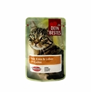 تصویر  پوچ گربه Dein bestes اردک و جگر درژله 100g