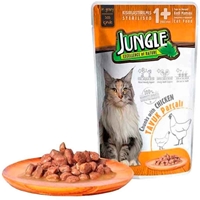 تصویر  پوچ گربه عقیم شده Jungle با طعم مرغ - 100 گرم