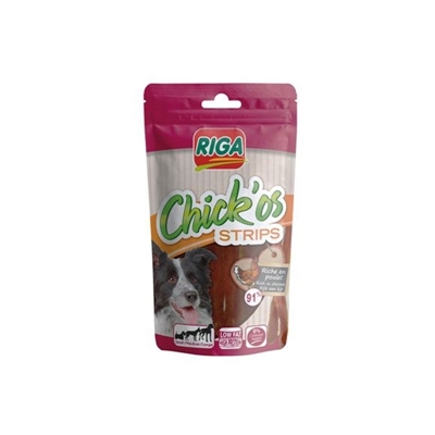 تصویر  تشویقی Riga مخصوص سگ بالغ مدل Chicken Strips