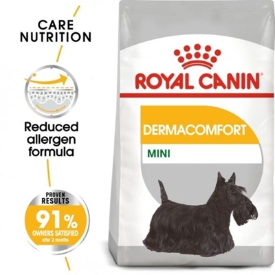 تصویر  غذای خشک مخصوص سگ های بالغ نژاد کوچک Royal Canin مدل DermaComfort مناسب برای مشکلات پوستی (شرکتی) - 3 کیلوگرم