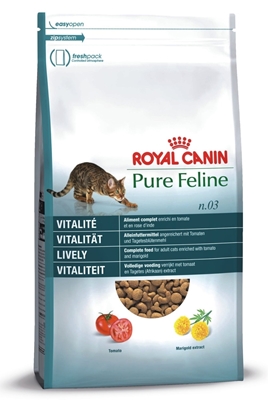 تصویر غذای خشک Royal Canin مدل Pure Feline n.03 مخصوص شادابی گربه های بالغ  - ۱.۵ کیلوگرم