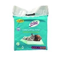 تصویر  زیرانداز بهداشتی تافته مخصوص سگ و گربه بسته 5 عددی - ابعاد 60*60
