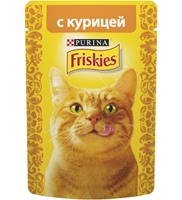 تصویر  پوچ friskeis مخصوص گربه تهیه شده از مرغ - 85 گرم