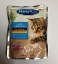 تصویر  پوچ winston تهیه شده از گوشت گاو در ژله مرغ مخصوص گربه - 100 گرم