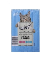 تصویر  تشویقی مدادی Cachet مخصوص گربه با طعم ماهی تن و ماهی قزل آلا- 50گرم