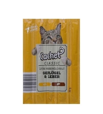 تصویر  تشویقی مدادی Cachet مخصوص گربه با طعم جگر - 50گرم