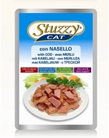 تصویر  پوچ گربه بالغ stuzzy با طعم ماهی کد - 100گرم