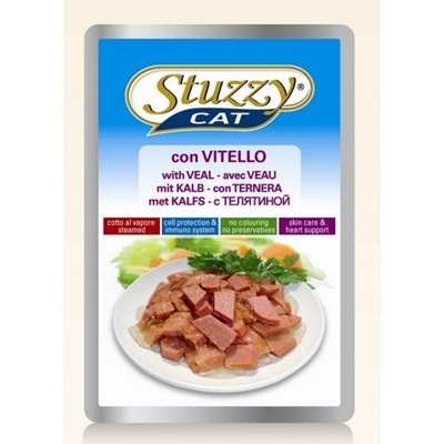 تصویر  پوچ گربه بالغ stuzzy با طعم گوشت گاو - 100گرم