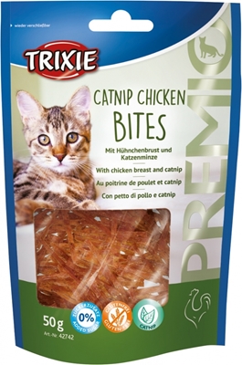 تصویر  تشویقی مخصوص گربه Trixie مدل Catnip Chicken Bites تهیه شده از سینه مرغ و کت نیپ