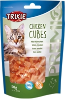 تصویر  تشویقی Trixie مدل Chicken Cubes مخصوص گربه تهیه شده از گوشت مرغ - 50 گرم