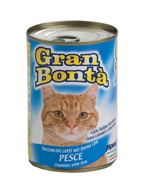 تصویر  کنسرو Monge Gran Bonta مخصوص گربه بالغ تهیه شده از گوشت مرغ و ماهی - 415گرم
