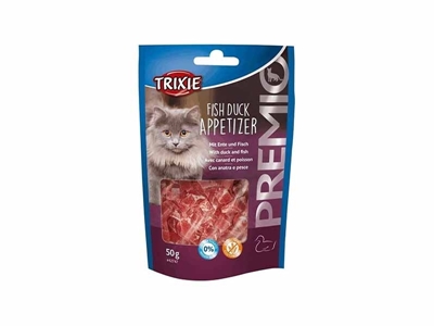 تصویر  تشویقی Trixie مخصوص گربه تهیه شده از ماهی و اردک -50گرم