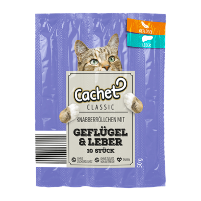 تصویر  تشویقی مدادی Cachet مخصوص گربه با طعم جگر - 50گرم