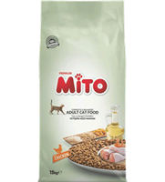 تصویر  غذای خشک Mitoمخصوص گربه بالغ تهیه شده از مرغ-15کیلوگرم