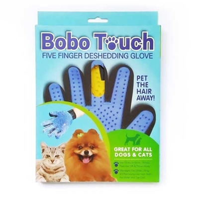 تصویر  دستکش ماساژ و جمع کننده مو Bobo Touch مخصوص سگ و گربه