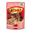 تصویر  پوچ Lechat مخصوص گربه بالغ با طعم سالمون و ماهی تن 100 گرم