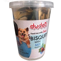 تصویر  بیسکوییت Dudoti مخصوص سگ میکس اسفناج، هویج و چغندر مخصوص سگ - 150گرم