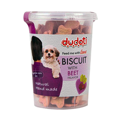 تصویر  بیسکوییت Dudoti تهیه شده از چغندر مخصوص سگ - 150گرم