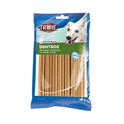 تصویر  تشویقی Trixie مخصوص سگ مدل Dentros تهیه شده از مرغ-100گرم