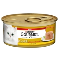 تصویر  کنسرو Gourmet پته مخصوص گربه دارای هسته تهیه شده از گوشت مرغ - 100 گرم