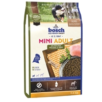 تصویر  غذا خشک Bosch مدل mini adult، مخصوص سگ، تهیه شده از مرغ - 3 کیلوگرم