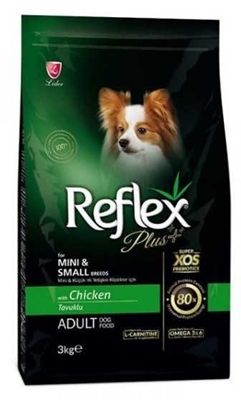 تصویر  غدا خشک Reflex plus مخصوص سگ های نژاد کوچک بالغ تهیه شده از مرغ - 3 کیلوگرم
