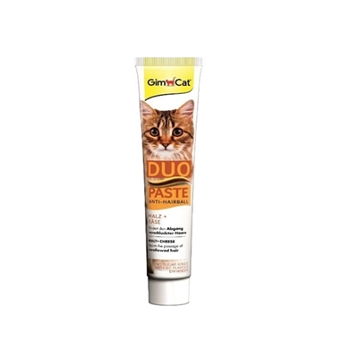تصویر  خميرمالت Gimcat مدل Duo paste مخصوص گربه حاوی پنیر - 50 گرم