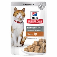 تصویر  پوچ Hills مخصوص گربه عقيم شده تهيه شده از گوشت بوقلمون - 85 گرم