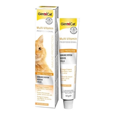 تصویر  خمیر مولتی ویتامین Gimcat مخصوص گربه - 100 گرم