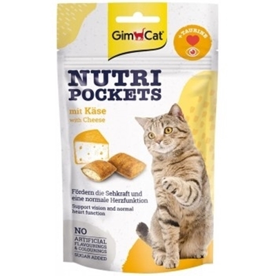 تصویر  اسنک تشويقی Gimcat مدل nutri مخصوص بچه گربه تهيه شده از شير ماست كلسيم پنير - 60گرم