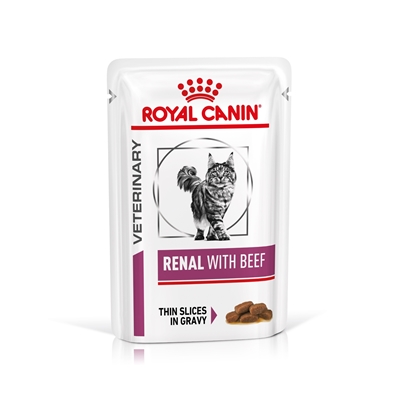 تصویر  پوچ مخصوص گربه Royal Canin مدل Renal  مناسب برای درمان مشکلات کلیوی تهیه شده از ماهی - 85 گرم