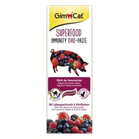 تصویر  خمیر GimCat مدل Superfood Immunity مخصوص گربه با طعم گراز و میوه های قرمز
