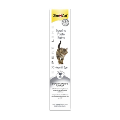 تصویر  خمير تورين GimCat مخصوص گربه مدل Taurine Paste Extra مناسب برای بهبود عملکرد قلب و بینایی - 50 میلی