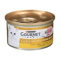 تصویر  پک کنسرو پته 4 عددی Gourmet مخصوص گربه تهیه شده از گوشت مرغ - 340 گرم